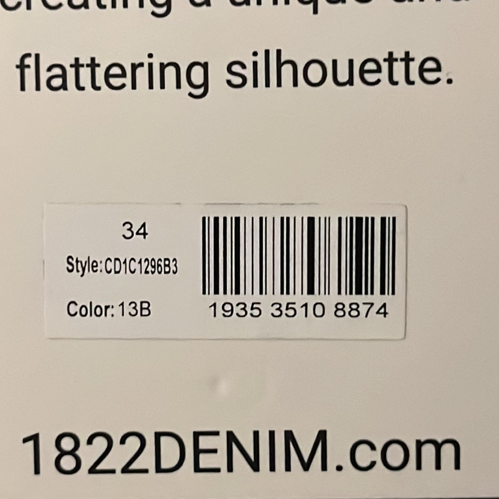 1822 BUTTER DENIM extra soft jeans (size 34) - Picture 7 of 7